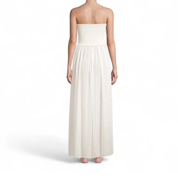 ✨Ramy Brook “Calista” Strapless Smocked Tulle  Dress White NWT Size Medium - Picture 3 of 6